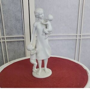 Kaiser Porcelain Bisque Mother and Children Figurine